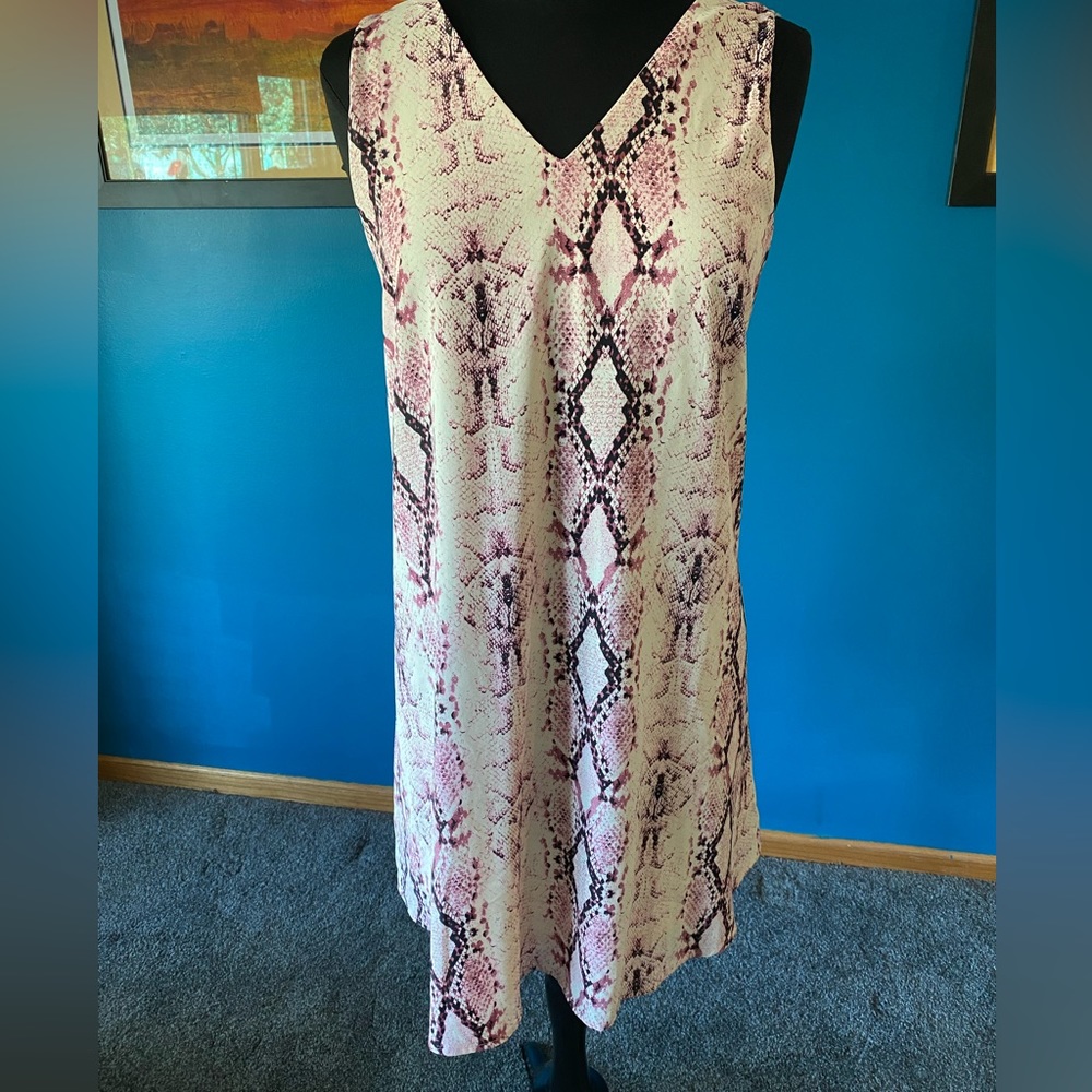 She + Sky Snake Skin Print Dress